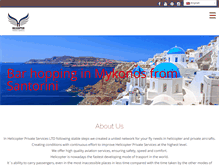 Tablet Screenshot of helicopterprivateservices.com